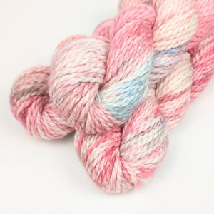 Hand Dyed. Hand Painted Yarn - Baby Alpaca / Merino - Cotton Candy 