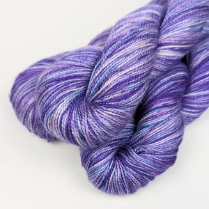 Hand Dyed. Hand Painted Yarn - Mulberry Silk - Fingering Weight Yarn - Dreamscape