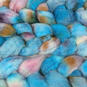 Hand Painted Top / Roving | BFL | Mermaid's Cove