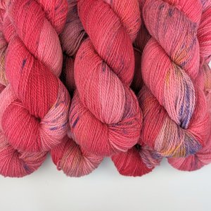 Hand Dyed / Painted Yarn | Fingering Weight | Merino / Nylon / Stellina | Think Pink