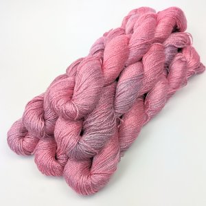 Hand Dyed. Hand Painted Yarn - Bamboo- Fingering Weight Yarn - Cherub