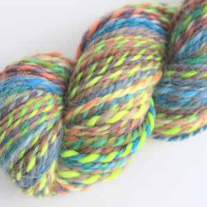 Handspun Yarn | Baby Alpaca | Roller Derby