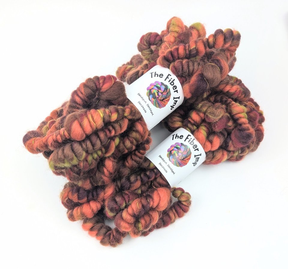 Handspun Art Yarn | Beehive Yarn | Coil Yarn