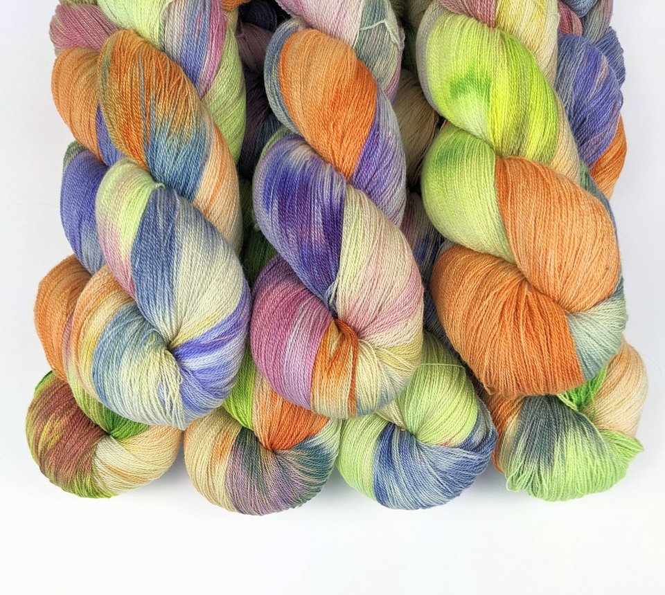 Hand Dyed / Painted Yarn | Lace Weight | Merino / Silk | Out Of This World 