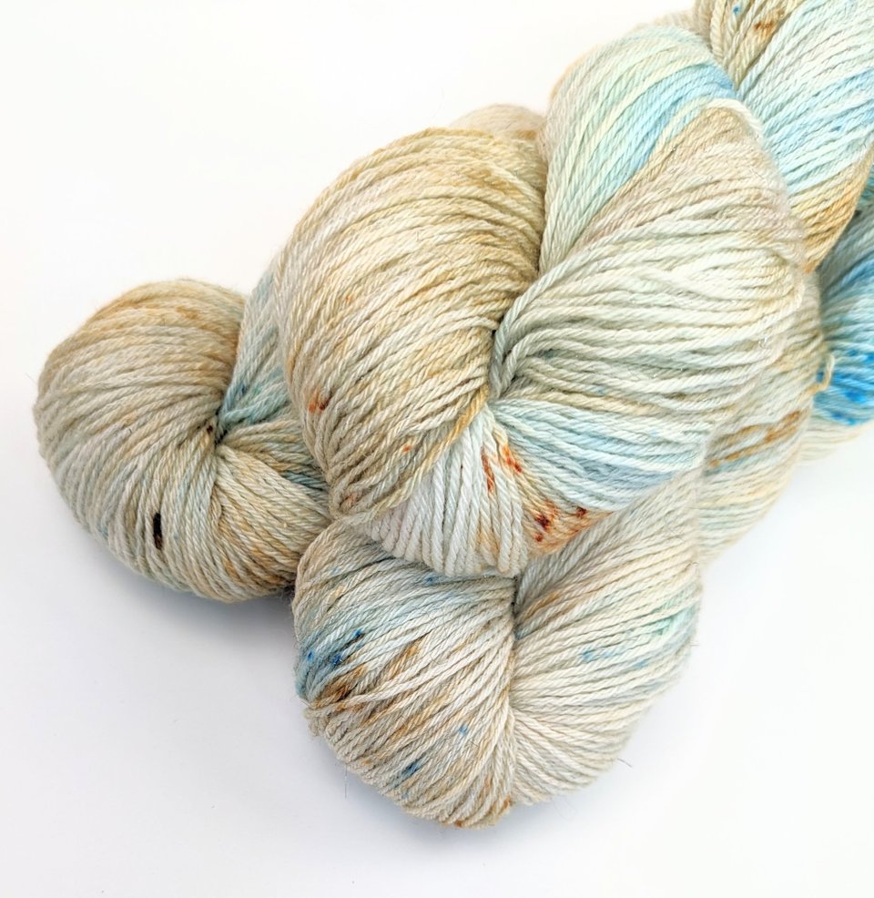 Hand Dyed / Painted Yarn | Fingering Weight |  SW Merino / Silk / Stellina | Cast Away