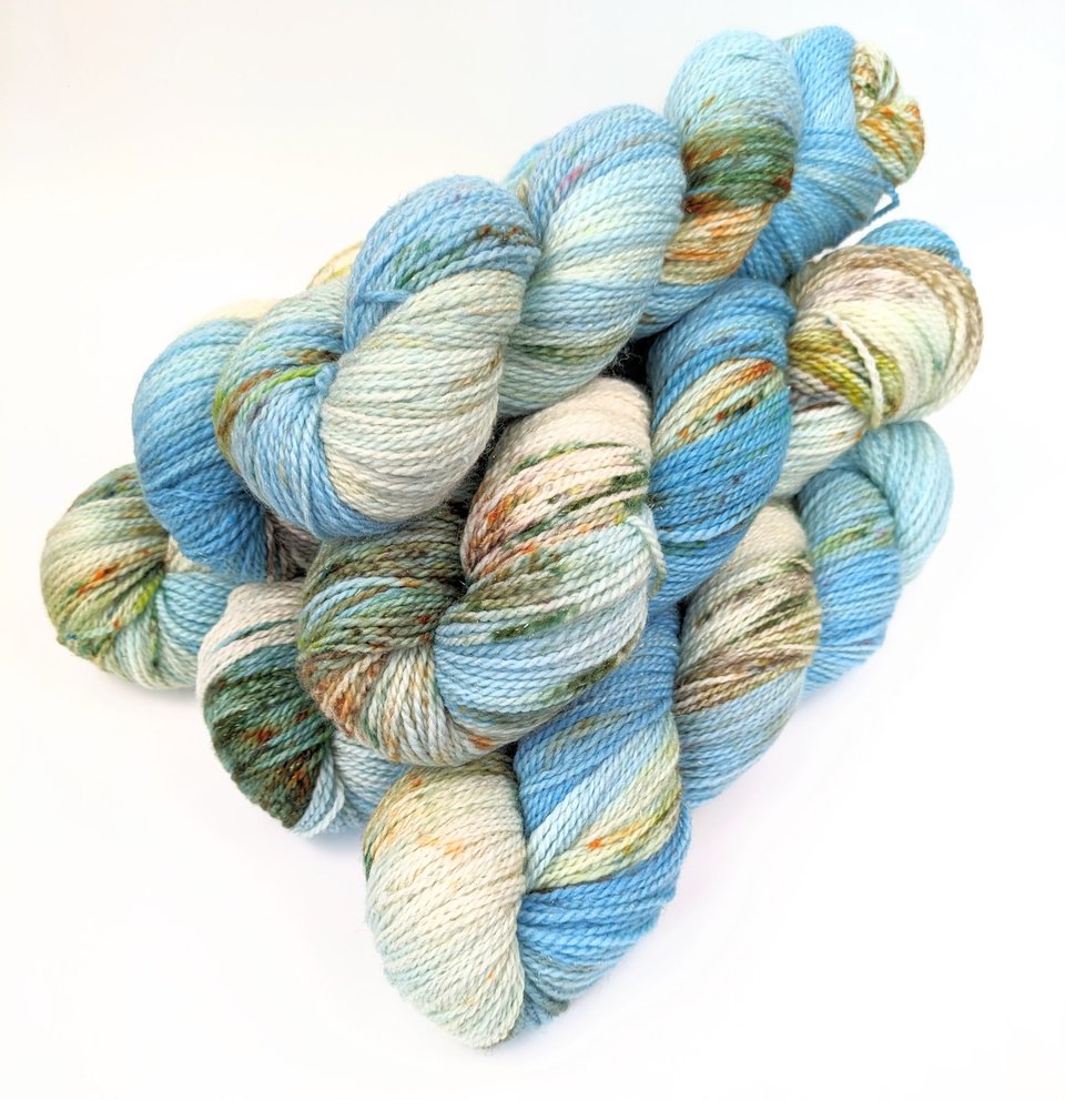 Hand Dyed / Painted Yarn | Fingering Weight | Merino / Nylon / Stellina | Mirage