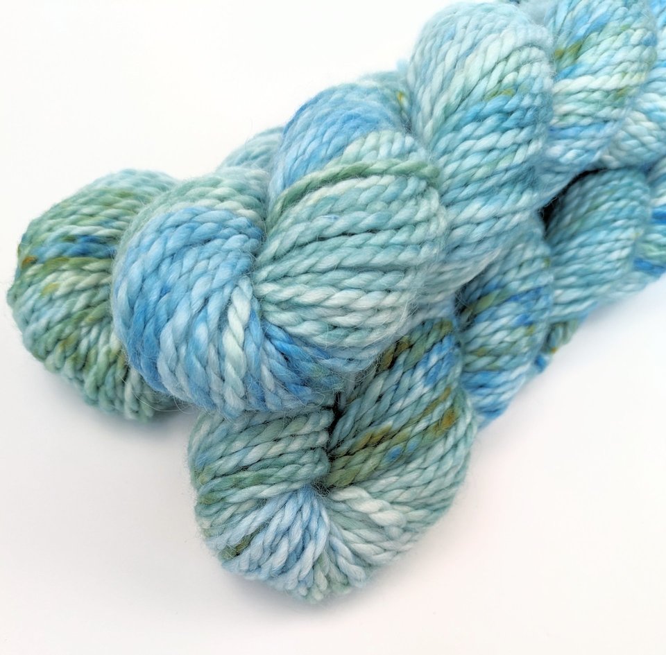 Hand Dyed. Hand Painted Yarn - Baby Alpaca / Merino - After The Rain