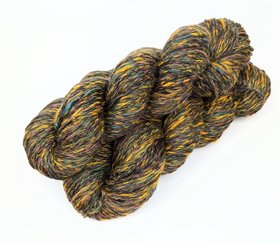 Handspun Thick and Thin Yarn | Merino / Bamboo / Silk | Hocus Pocus