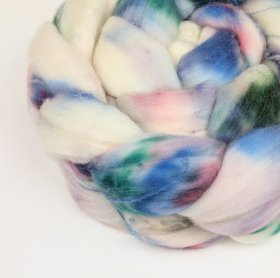Hand Painted Top / Roving | Superwash 18.5 Micron Merino | Breath Of Fresh Air