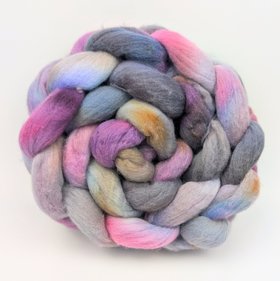 Hand Painted Top / Roving | Advent Day 18 | Polwarth | Conjurer