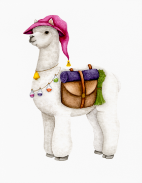 Art Print | Digital Download | Alpaca