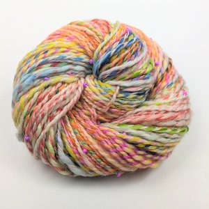Handspun Beaded Yarn | SW Merino / Nylon / Bamboo