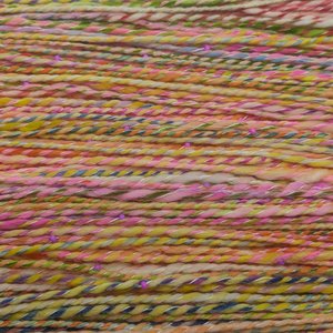 Handspun Beaded Yarn | SW Merino / Nylon / Bamboo