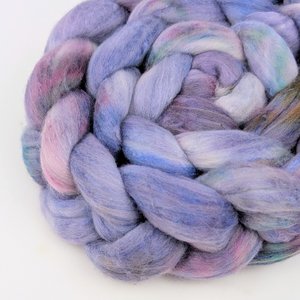 Hand Painted Top / Roving | Merino / Cashmere / Silk | Enchanted