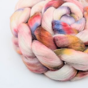 Hand Painted Top / Roving | Merino / Cashmere / Silk | Marrakesh