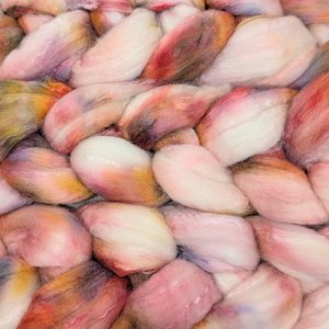 Hand Painted Top / Roving | Merino / Cashmere / Silk | Marrakesh