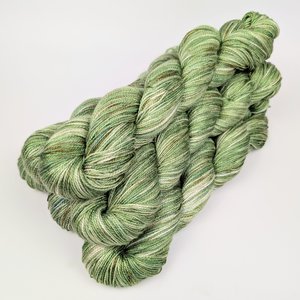 Hand Dyed. Hand Painted Yarn - Mulberry Silk - Fingering Weight Yarn - Entwined