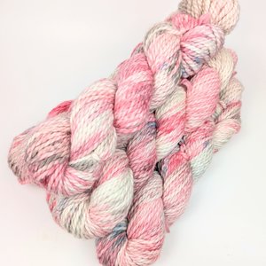 Hand Dyed. Hand Painted Yarn - Baby Alpaca / Merino - Cotton Candy 