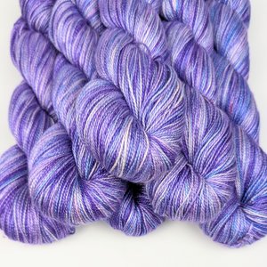 Hand Dyed. Hand Painted Yarn - Mulberry Silk - Fingering Weight Yarn - Dreamscape