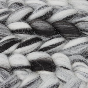 Blended Baby Alpaca - Undyed Combed Top - Natural Roving - Spinning Fiber