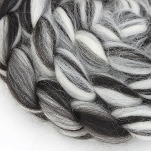 Blended Baby Alpaca - Undyed Combed Top - Natural Roving - Spinning Fiber