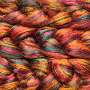 Blended Roving / Combed Top | Bamboo | Dragon's Breath