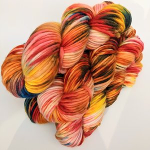 Hand Dyed Yarn | Superwash Merino / Cashmere / Nylon | Fire and Brimstone