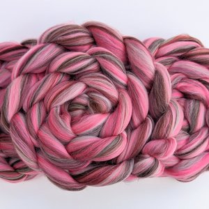 Merino Roving / Combed Top - Spinning Fiber - Custom Blended - Puppy Love