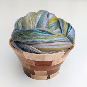 Merino Roving / Combed Top - Spinning Fiber - Custom Blended - Water Lily