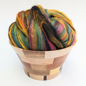 Merino Roving - Combed Top - Spinning Fiber - Custom Blended - Hocus Pocus