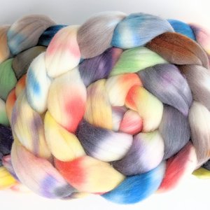 Hand Painted Top / Roving | Rambouillet | Surf's Up 