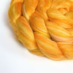 Merino Roving / Combed Top - Spinning Fiber - Custom Blended - Gold Rush