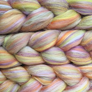 Merino Roving / Combed Top - Spinning Fiber - Custom Blended - Gelato