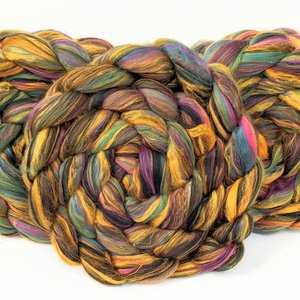 Merino Roving - Combed Top - Spinning Fiber - Custom Blended - Hocus Pocus