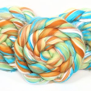 Blended Roving / Combed Top | Merino / Silk | Kokomo