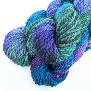 Hand Dyed. Hand Painted Yarn - Baby Alpaca / Merino - Proud As A Peacock