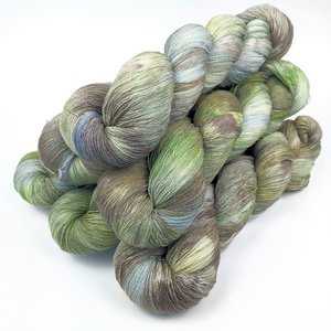 Hand Dyed / Painted Yarn | Lace Weight | Merino / Silk | Swamp Thing
