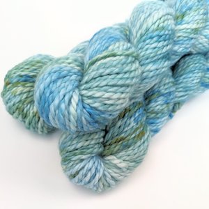 Hand Dyed. Hand Painted Yarn - Baby Alpaca / Merino - After The Rain