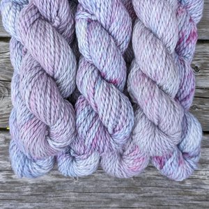 Hand Dyed. Hand Painted Yarn - Baby Alpaca / Merino - Calm Before The Storm