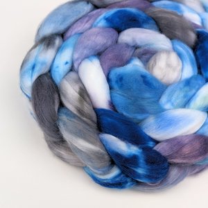 Hand Painted Top / Roving | Faux Cashmere | Mystic