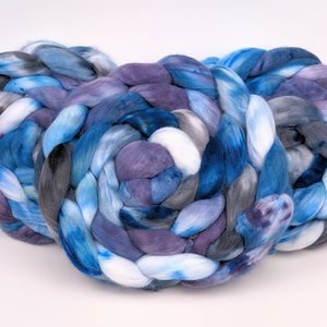 Hand Painted Top / Roving | Faux Cashmere | Mystic