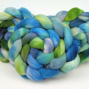 Hand Painted Top / Roving | 20 Micron Merino | Witches Brew