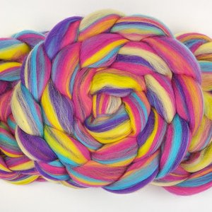 Blended Roving / Combed Top | Merino | Lollipop