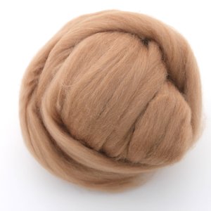 Baby Camel - Undyed Combed Top - Natural Roving - Spinning Fiber