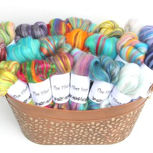 Spinners Delight - Blended Wool Roving - Combed Top - Felting Gift Pack