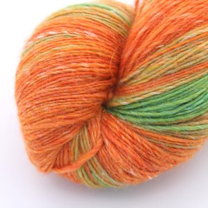 Handspun Hand Dyed Yarn - Fingering / Sock Yarn- Merino / Silk - Wheatfield