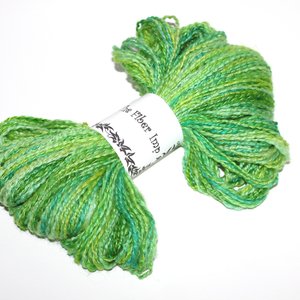 Handspun Twist Yarns | 2-Ply | Merino / Silk | Lime Slushie