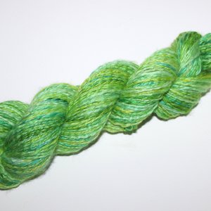 Handspun Twist Yarns | 2-Ply | Merino / Silk | Lime Slushie