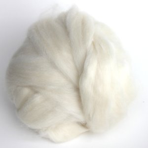 Undyed Top / Roving | White Mink 