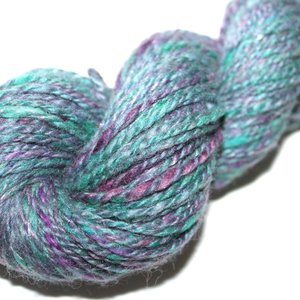 Handspun Yarn - DK Weight Yarn - Mixed Fibers - Grapevine